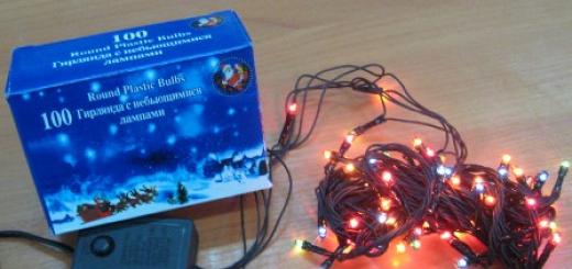 Features of repairing a Chinese LED garland