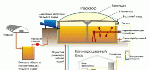 Jednoduché inštalácie bioplynu v domácnosti Jednoduchá schéma zariadenia na bioplyn
